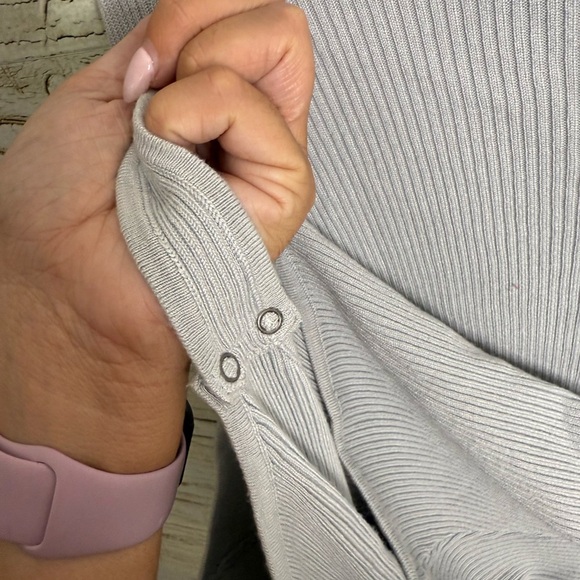 Abercrombie & Fitch Knit V-Neck Sweater Bodysuit blue size xl NWT - Picture 11 of 11